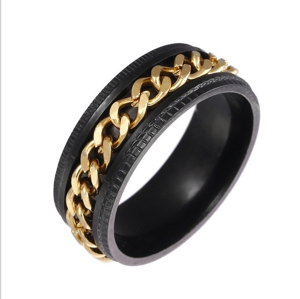Cool Stainless Steel Rotating Ring - Image 9