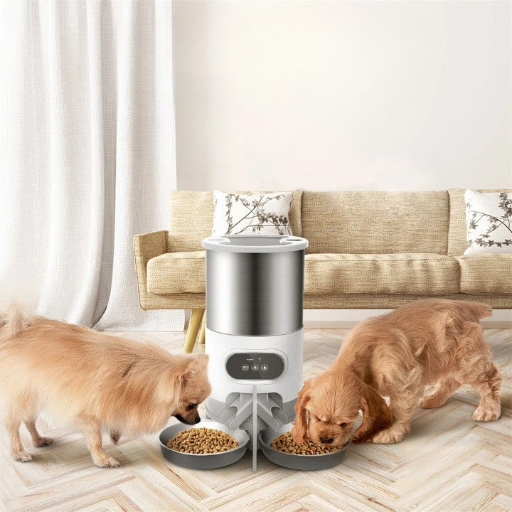 2-Way Splitter Automatic Smart Pet Feeding Station