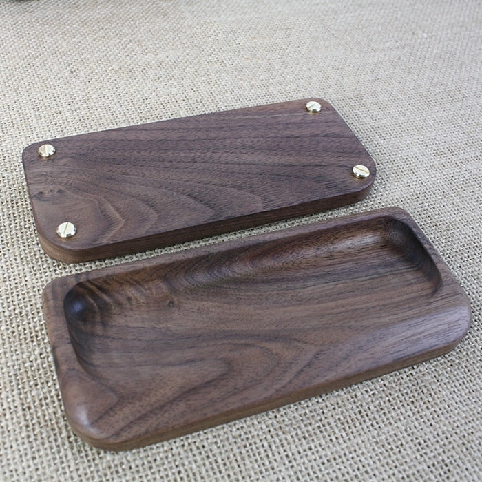 Elegant Black Walnut Digital Table Clock - Image 2