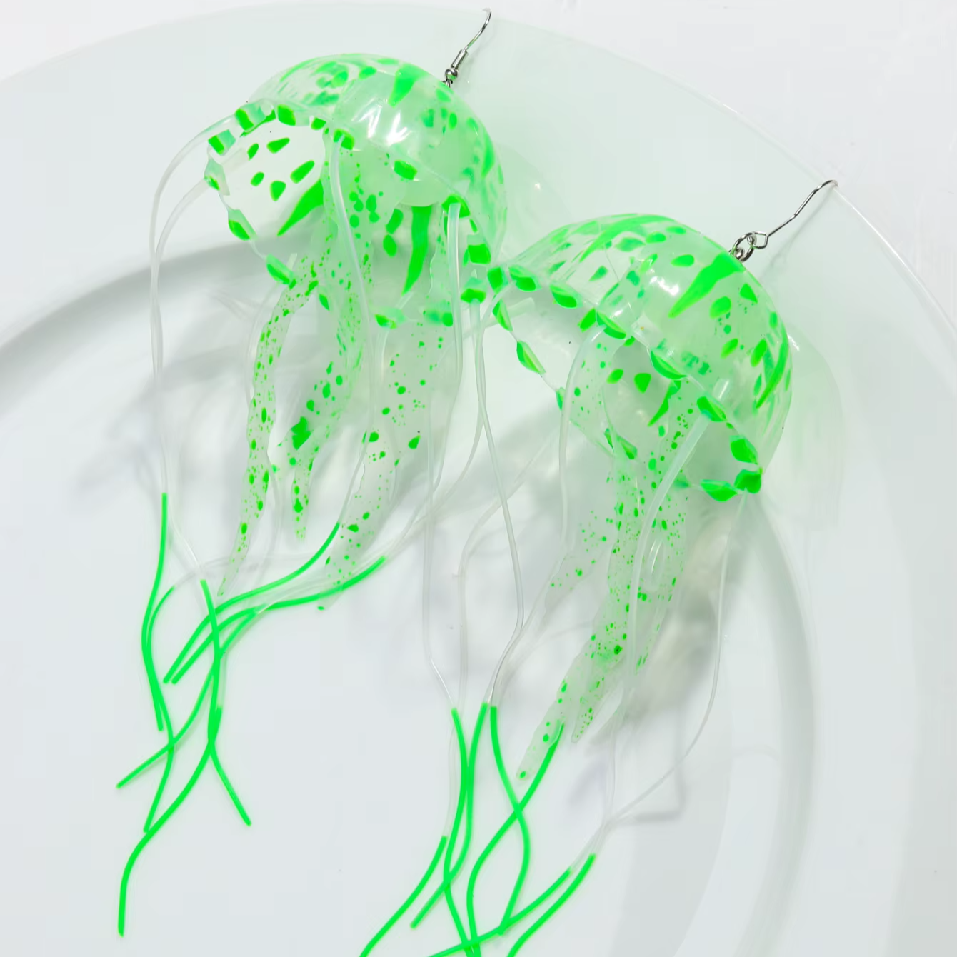 Dancing Jellyfish Long Tassel Earrings - Image 9