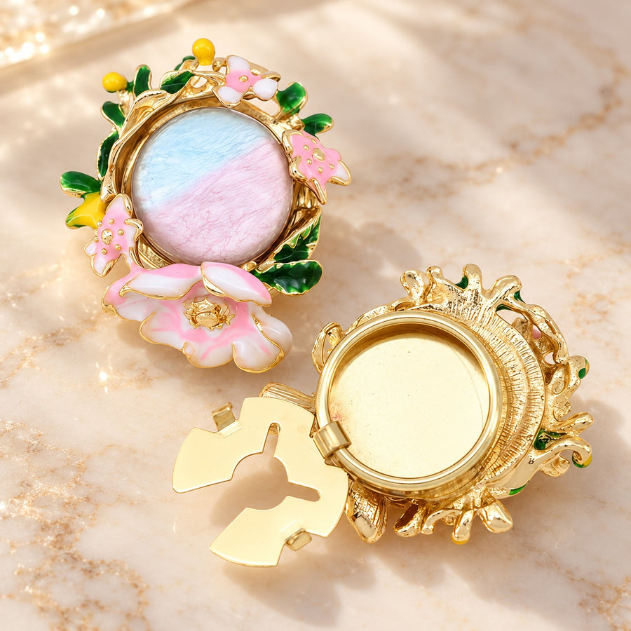 Secret Garden Floral Button Covers
