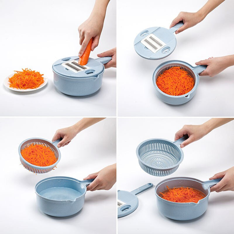 11pcs Multifunctional Stainless Steel Vegetable Slicer Kit - Image 2