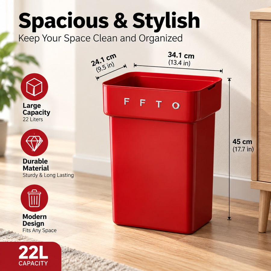 Flip and Tuck Hidden Bag Trash Can
