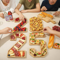 Wooden Numbers Serving Tray - Image 1