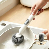 Press Clean Soap Dispensing Pot Scrub Brush - Image 0