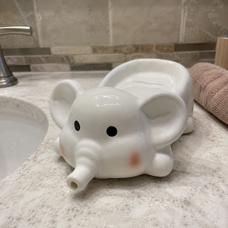 Tusk & Suds Elephant Soap Drain Holder