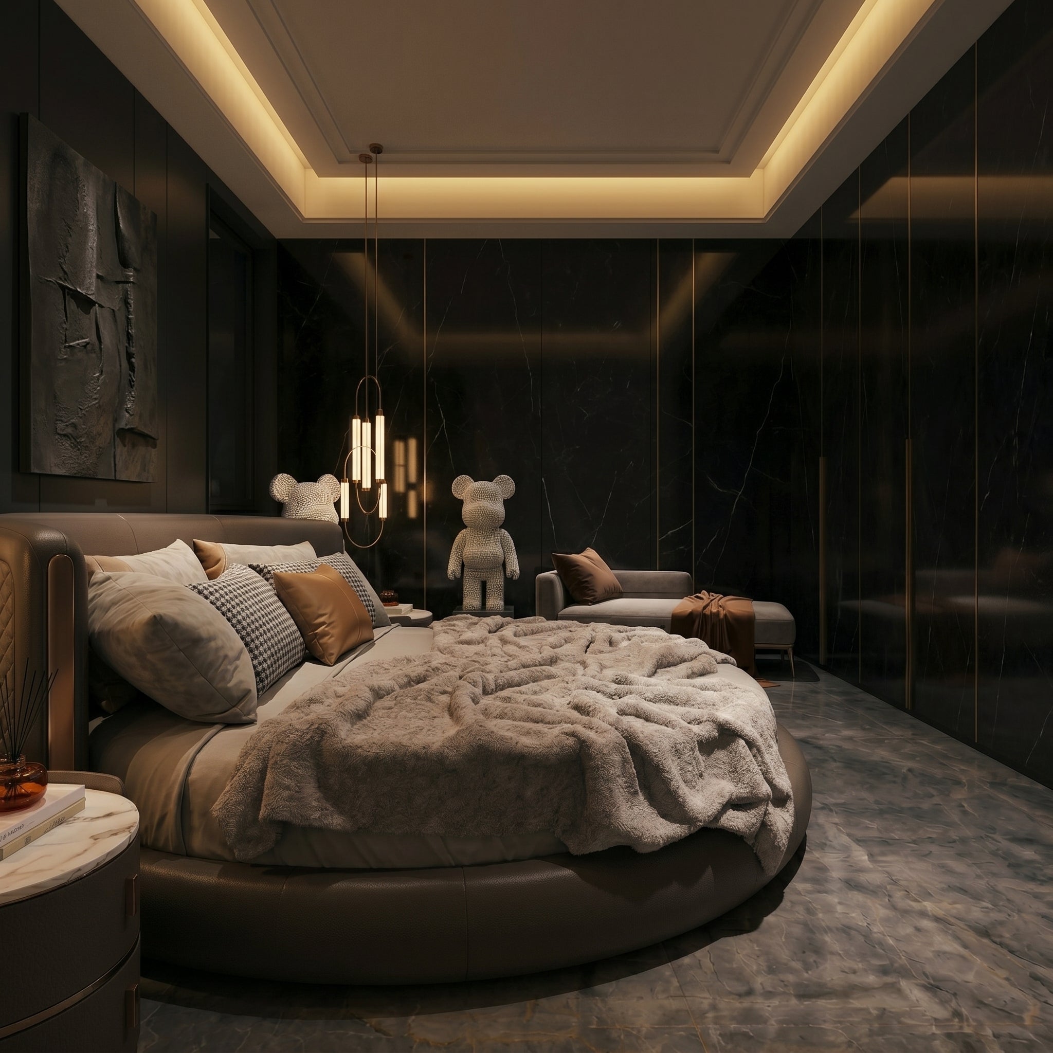 Florentine Italian Leather Minimalist Luxury Bed - Image 2
