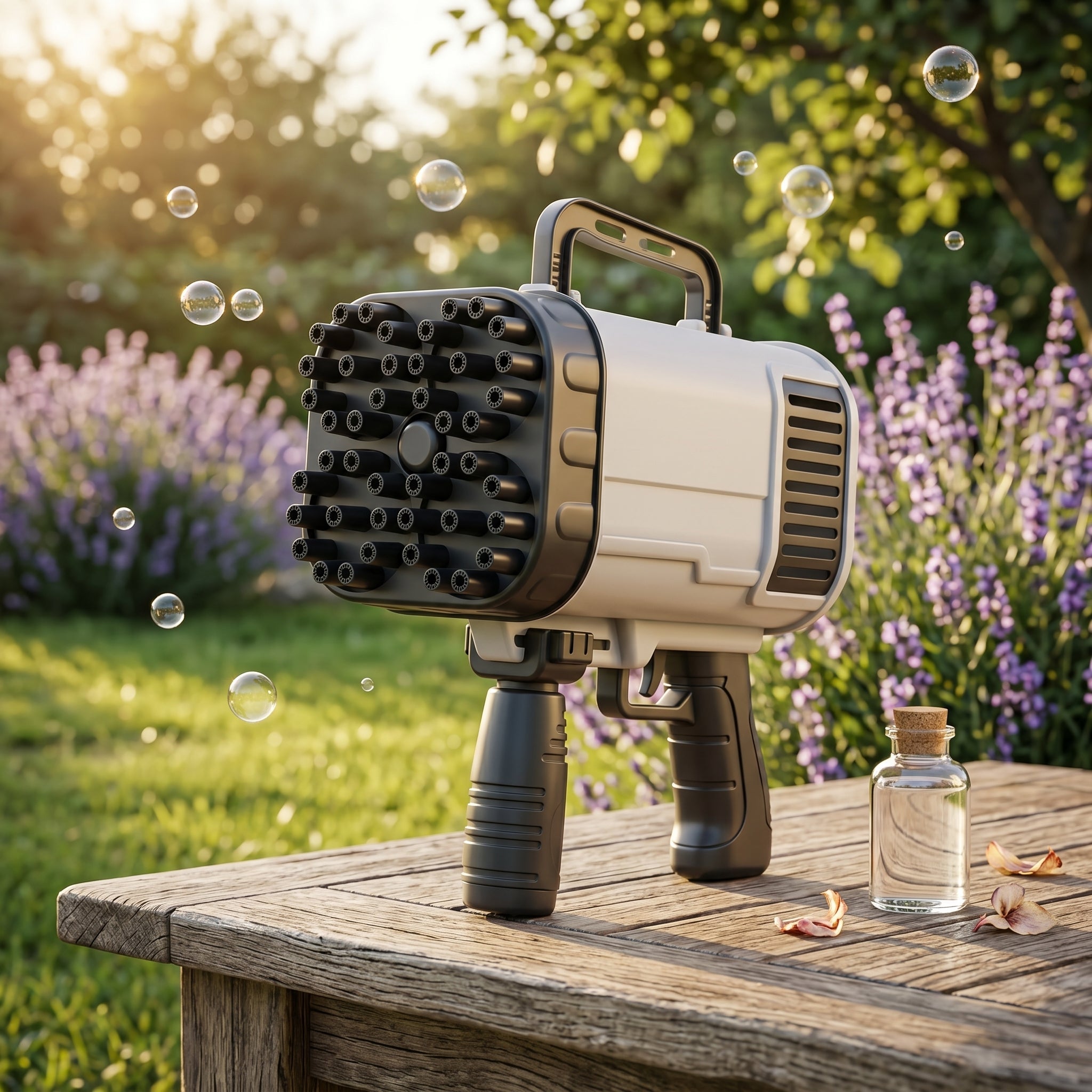 Automatic Flashing Rocket Launcher Bubble Gun - Image 2