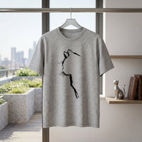Cat Line Abstract T-Shirt - Image 2