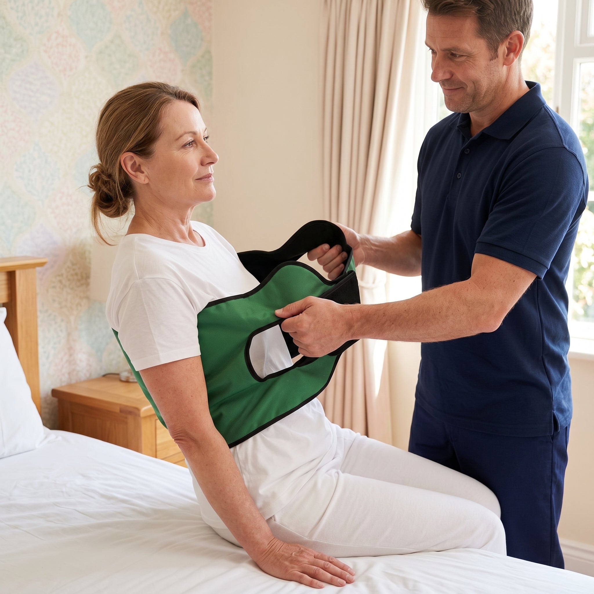Elderly Bed Care Turnover Shift Belt Pad - Image 3