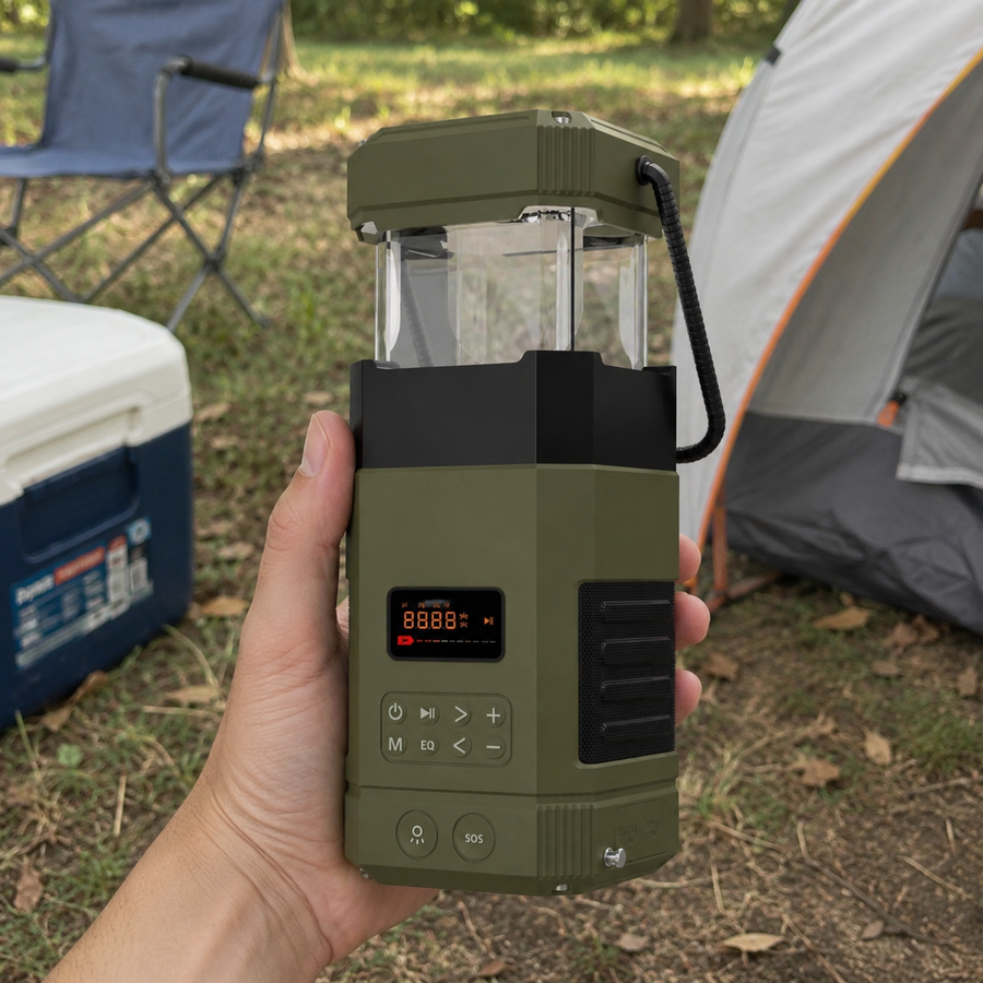 Blackout Solar Emergency Light Bluetooth Speaker