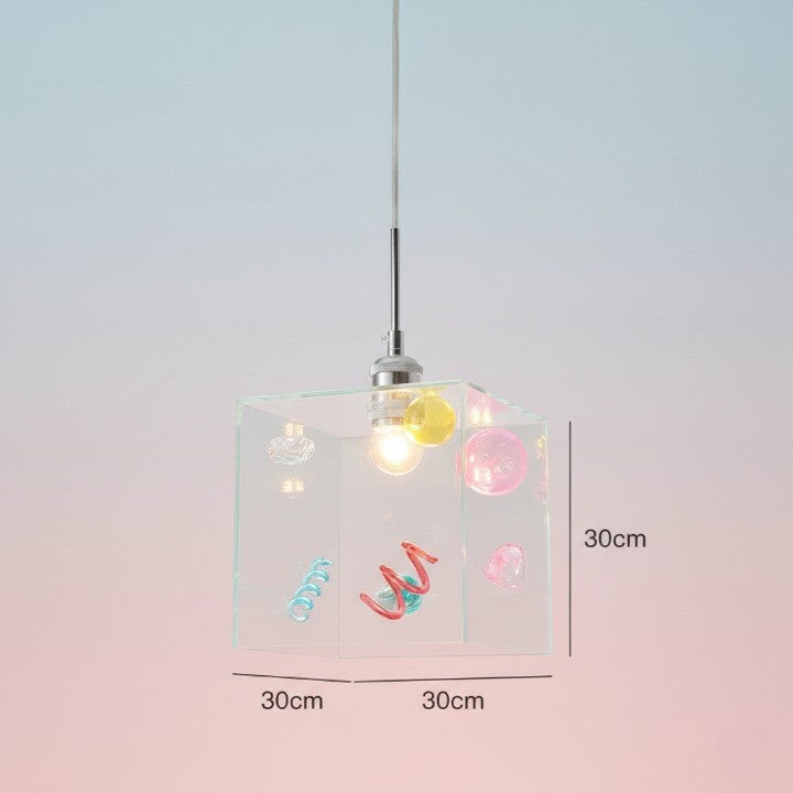 Confetti Cube Minimal Pendant Lamp - Image 7