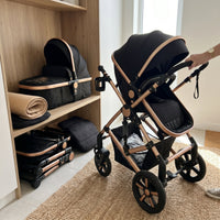 Modern High Landscape Multifunctional 3 in 1 Baby Stroller - Image 2