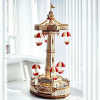 Wooden 3D Puzzle DIY Carnival Tower Kit - Image 4