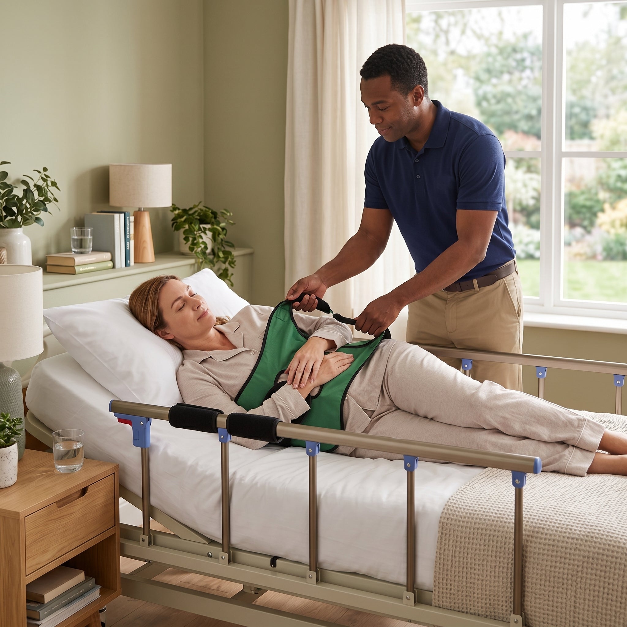 Elderly Bed Care Turnover Shift Belt Pad - Image 1