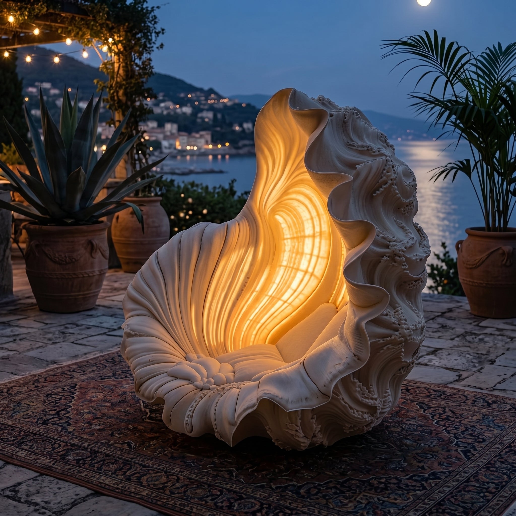 Mermaid Sea Shell Lounger Chair - Image 6