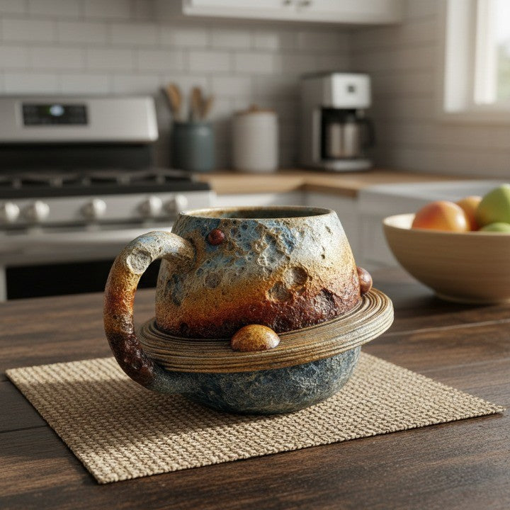 Saturn Rings Creative Handmade Cup - Image 1