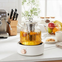 Wavy Glass Heat Adjustable Tea Maker - Image 1