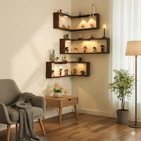 Floating Design Corner Wall Shelf - Image 4