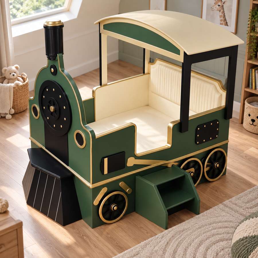 All Aboard Adventure Train Ride Kids Bed