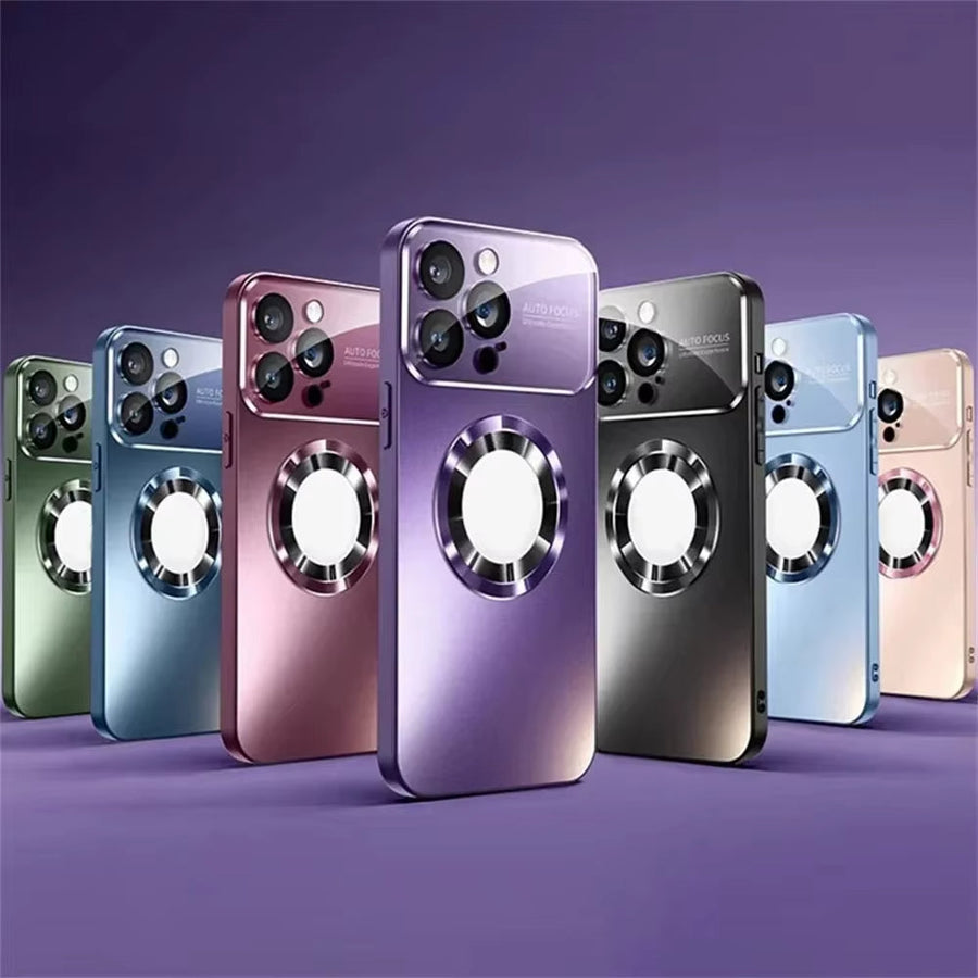 Magnetic Power Safety Metal Phone Case - Image 1