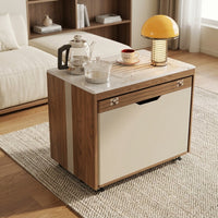 Japanese Minimalist Hidden Storage Coffee Table - Image 2