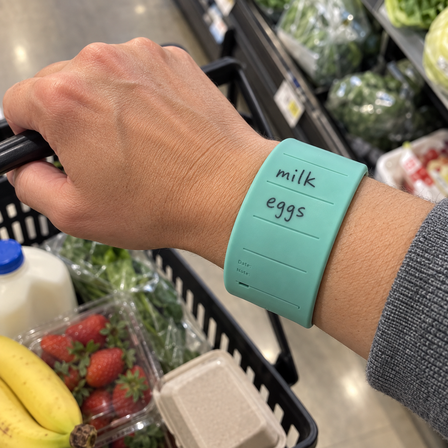Pulsera de recordatorio con borrador de respaldo cerebral