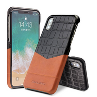 Luxury Full Grain Leather Crocodile design iPhone X Case - Image 3