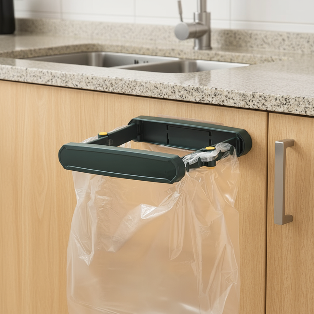 Clip-On Kitchen Mini Hanging Trash Bag - Image 0