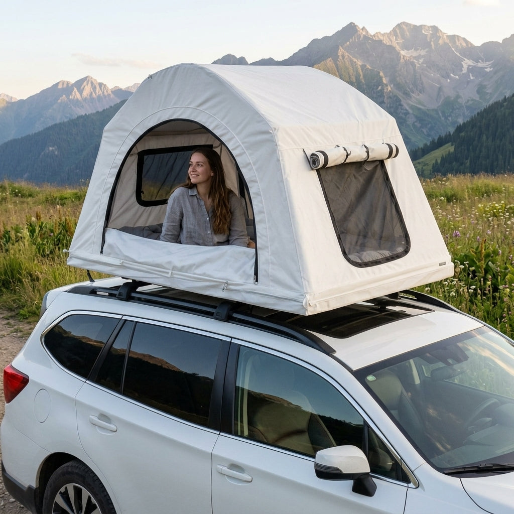 Four Season Inflatable Car Roof Camping Tent - Image 3