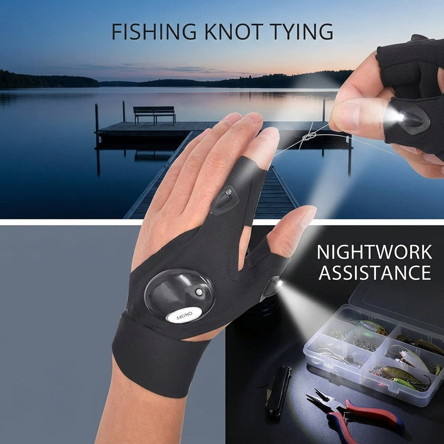 Fingerless Glove LED Flashlight - Image 3