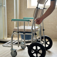 Safe Seat Adjustable Shower Patient Transport Chair - Image 2
