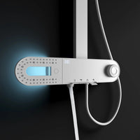 Ultra Rain Matte Wall Mounted Brass Rainfall Shower Set - Image 1