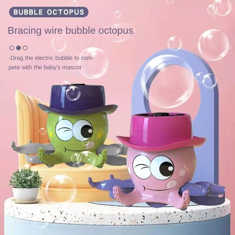 Octopus Automatic Bubble Blower Machine Toy