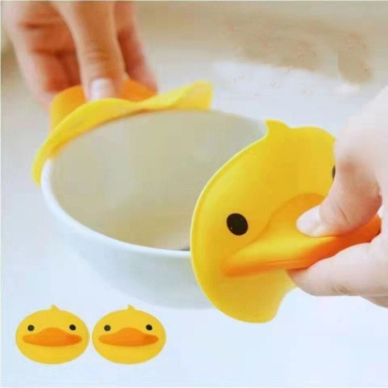 2Pcs Yellow Duck Potholder - Image 1