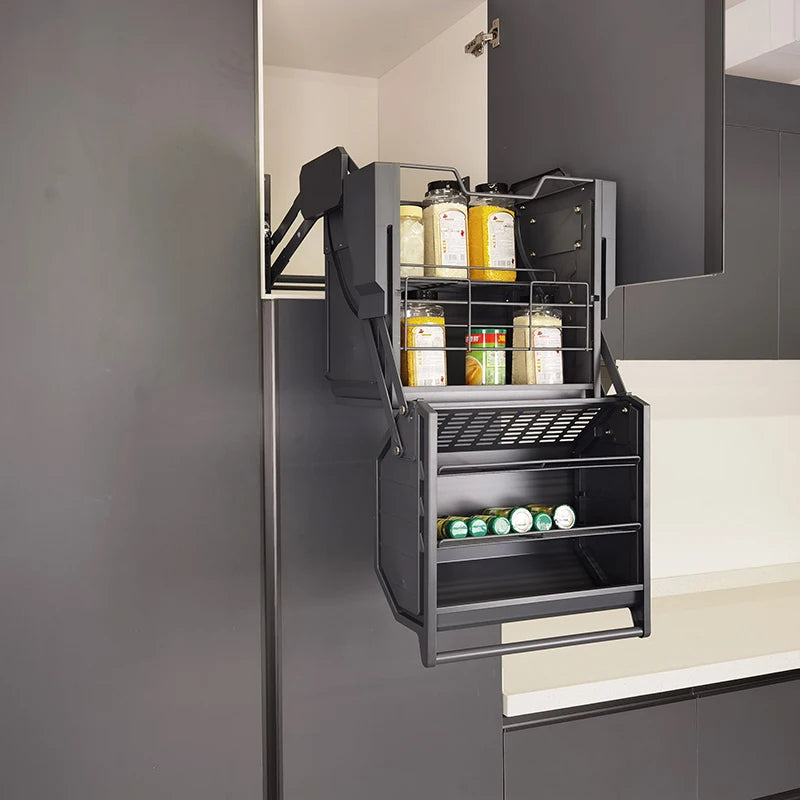 Pull-Down Easy Organizer Kitchen Storage Shelf - Image 4