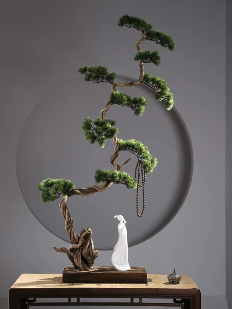 Chinese Zen Root Carving Landscape Home Decor - Image 0