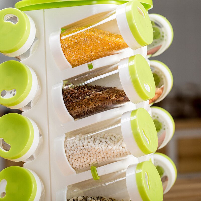 360 Rotating Spice Organizer Rack