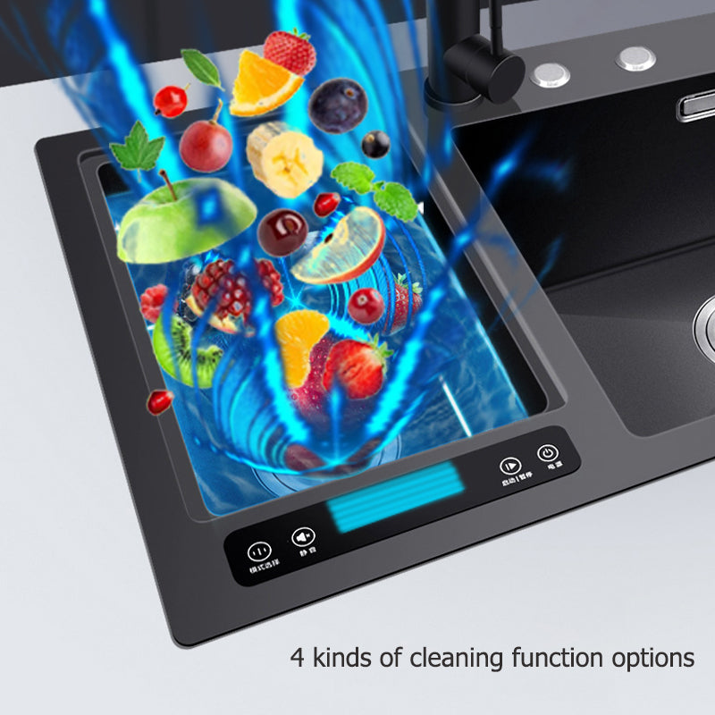 Ultra Wash with Ultrasonic Cleaning Elegant Efficient Kitchen Sink - Image 2