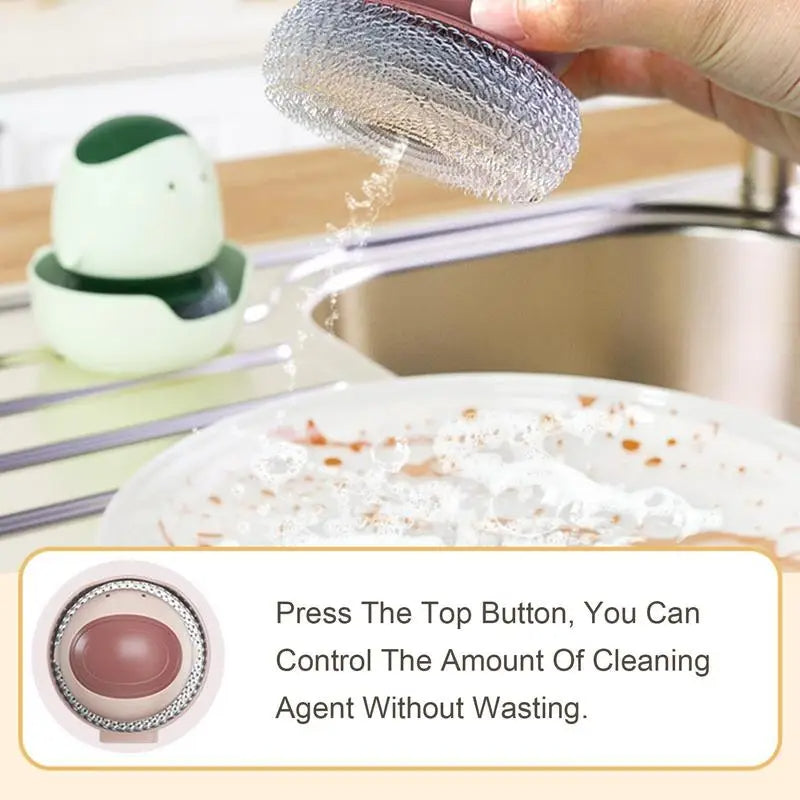 Automatic Liquid Dispenser Dishwashing Brush