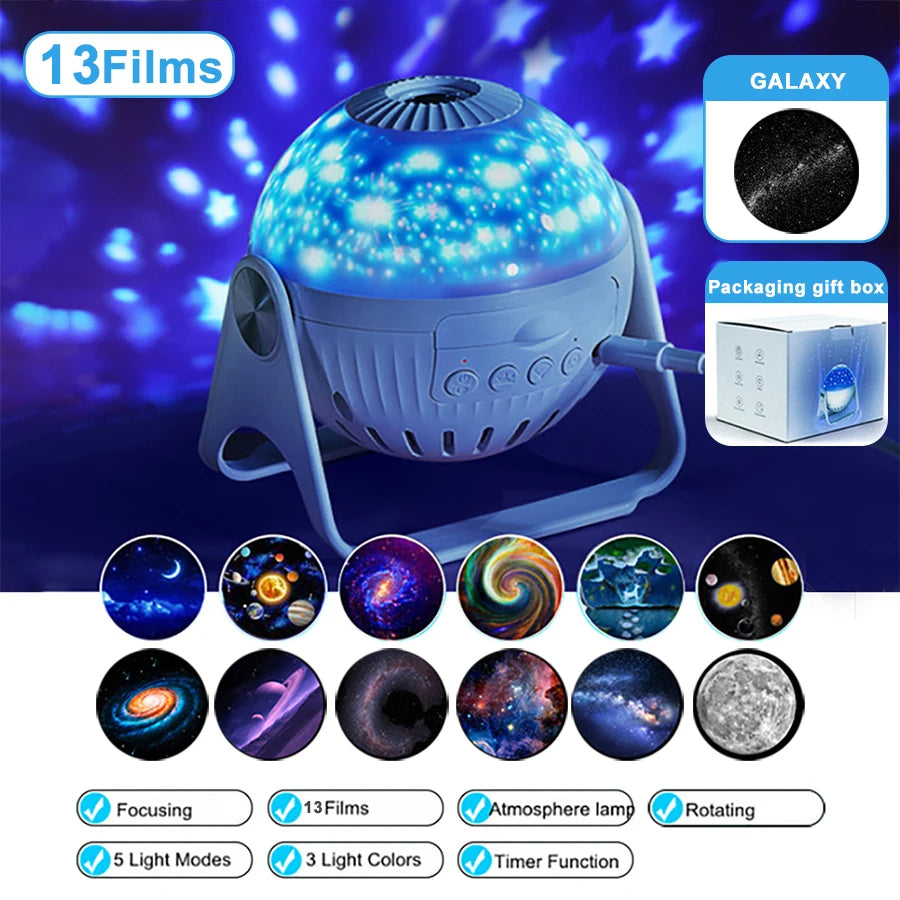 360 Galaxy Night Light Projector