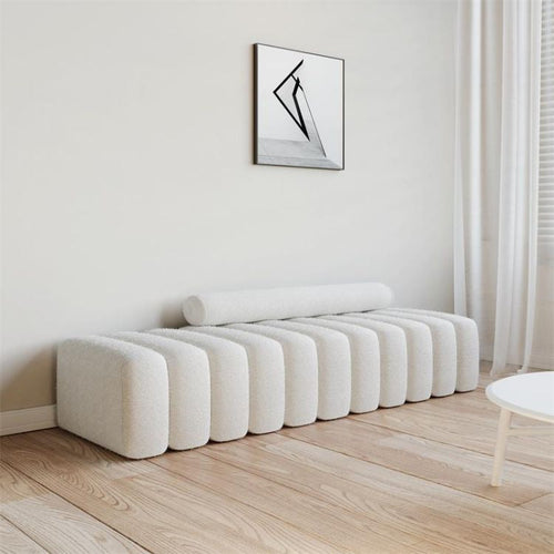 Nordic Style Elegant Living Room Ottoman Hallway Bench - Image 0