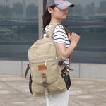 Shoulder Strap Zipper Solid Casual Backpack