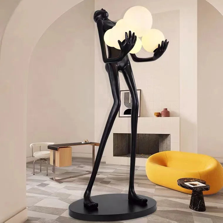 Modern Art Humanoid Sculpture Floor Lamp - Image 1