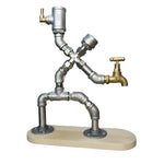 Vintage Human Industrial Pipe Drink Dispenser