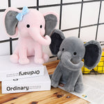 Cute Plush Grey Elephant Pillow Dolls for Baby