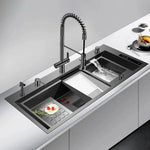 Modern Waterfall Design Touch Controls Modern Sink