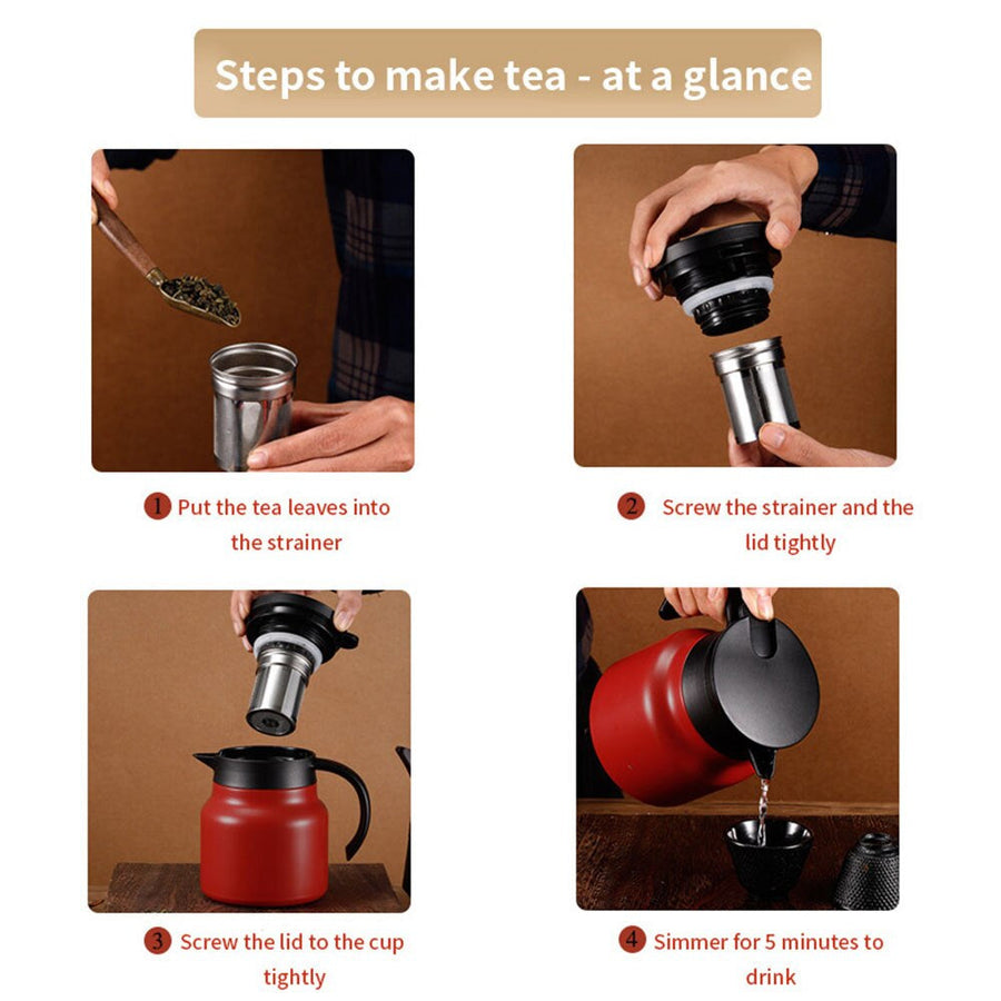 Thermal Wave Elegant Stainless Steel Teapot - Image 9