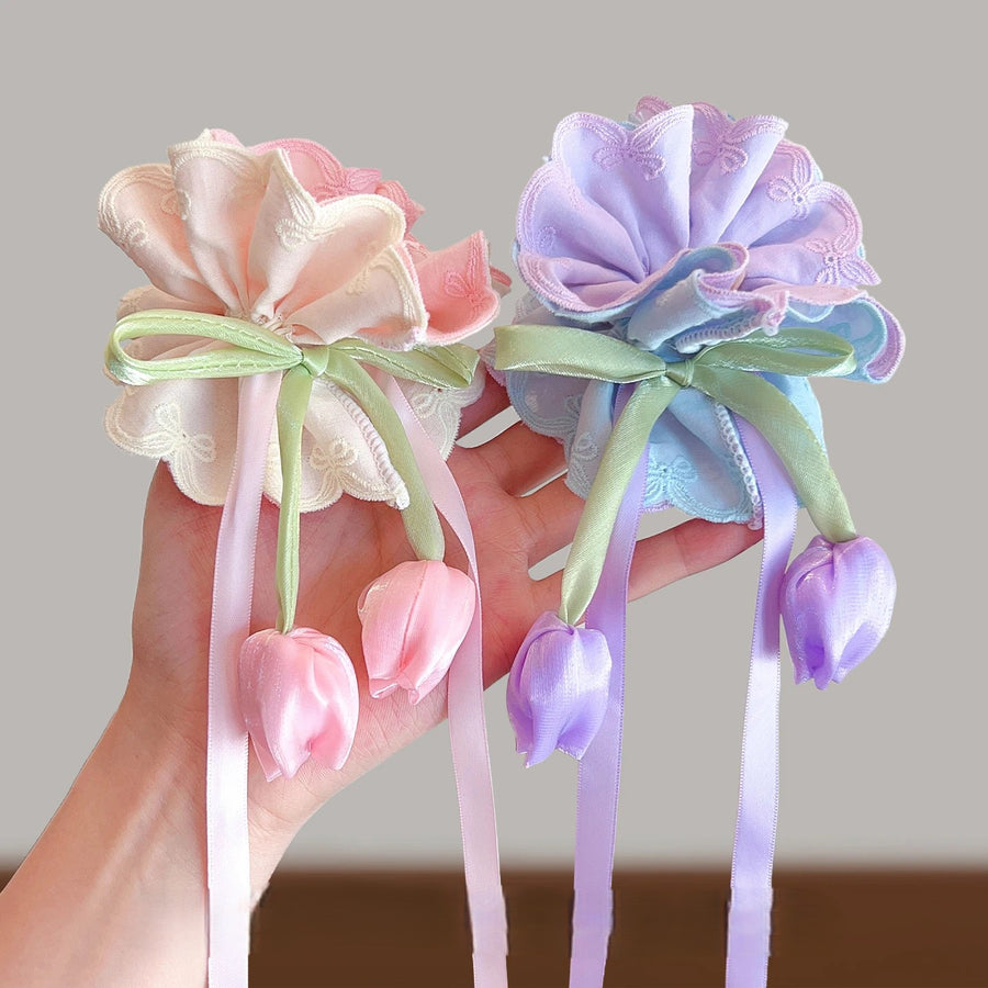 Fairy Bouquet Ribbon Easy Hair Tie