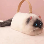 Realistic Cat Handmade Shoulder Bag